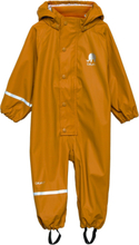 "Rainwear Suit -Solid Pu Outerwear Coveralls Rainwear Coveralls Orange CeLaVi"