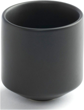 "Serv Me Mug, Dark Grey Home Tableware Cups & Mugs Coffee Cups Black By Wirth"