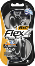 BIC Flex 4 Comfort Rakhyvlar, 3 st