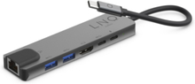 LINQ 6 in 1 PRO USB-C Multiport Hub Aluminium
