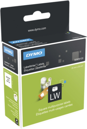 Etikett Dymo universal 25x25mm