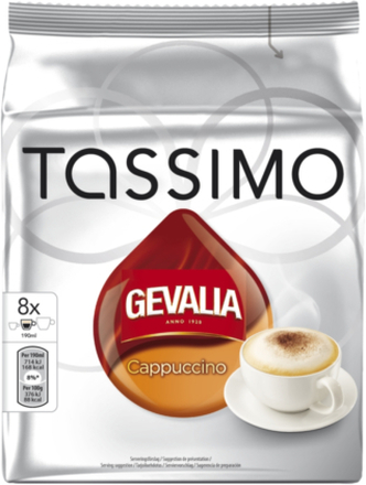 Gevalia Tassimo Cappuccino kaffekapslar, 8 port