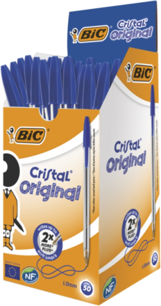 BIC Cristal Medium Blå 1.0 (50)