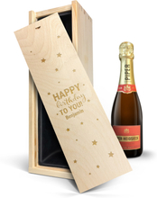 Set Champagne personalizzato con bicchieri in confezione incisa - Piper Heidsieck Brut (375ml) - Confezione incisa