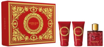 Versace Eros Flame Eau De Parfum Spray 50ml Set 3 Pieces 2020