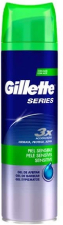 Gillette Series 3x Shaving Gel Sensitive Skin 200ml