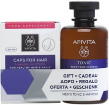 Apivita Toning Shampoo Men Fall Hair With Hippophae Tc and Romero 250ml Set 2 Pieces