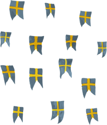 That's Mine Flytbar&genanvendelig Wallsticker - 14 stk. Svenske flag