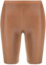 Rick Owens Lilies Shorts Leather Brown