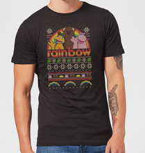 Rainbow Fairisle Christmas Sweatshirt Men's T-Shirt - Black - 5XL - Black