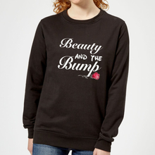 Big and Beautiful Beauty and The Bump Women's Sweatshirt - Black - 5XL