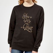 You + Me = Love Women's Sweatshirt - Black - 5XL
