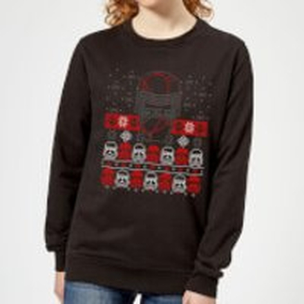 Star Wars Kylo Ren Ugly Holiday Women's Sweatshirt - Black - S