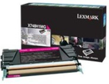 Lexmark Toner Magenta 10k Return - X748de/748dte