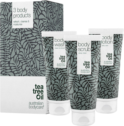 Australian Bodycare 3 Body Products With Natural Tea Tree Oil Against Spots And Pimples On The Body - 100 ml