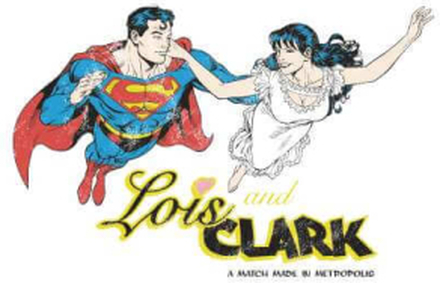 Superman Lois And Clark Unisex T-Shirt - White - XL - White