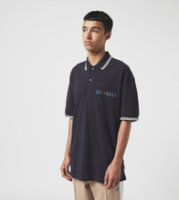 Fred Perry x Beams Twin Tip Short Sleeve Polo Shirt, blå
