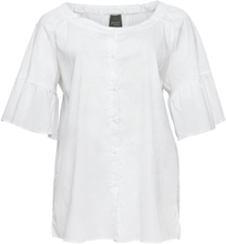 Fino Tops Blouses Short-sleeved White Persona By Marina Rinaldi