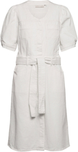 Arabellekb Denim Dress Kort Klänning White Karen By Simonsen