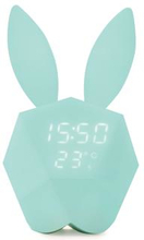 MOB Väckarklocka med nattlampa Ljusblå Rabbit