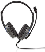 Nedis Gaming Headset | Over-Ear | Stereo | 2x 3.5 mm | Vikbara Mikrofon | 2.20 m | Utan Belysning