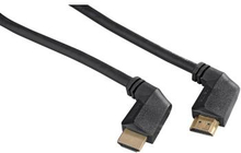 HAMA Kabel HDMI Ethernet Vinklad Guld Svart 1.5m