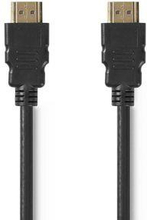 Nedis Ultra High Speed --HDMI - kabel | HDMI- Kontakt | HDMI- Kontakt | 8K@60Hz | 48 Gbps | 1.00 m | Rund | 6.0 mm | Svart | Låda