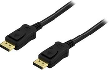 Kbl DisplayPort kabel 20-pin ha-ha, 1m Svart