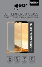GEAR Härdat Glas 3D Full Cover Guld Samsung S8