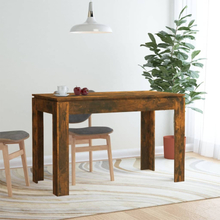 Spisebord 120x60x76 cm konstrueret træ røget egetræsfarve