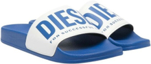 Diesel barn logo-trykk lysbilder blå