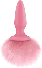 NS Novelties Bunny Tails Pink Analplugg med svans