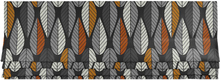 Blader Grå/Orange Hissgardin Arvidssons Textil