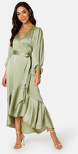 Bubbleroom Occasion Gilda Wrap Dress Olive green 3XL