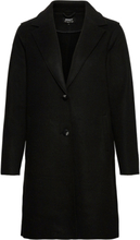 Onlcarrie Bonded Coat Otw Outerwear Coats Winter Coats Svart ONLY*Betinget Tilbud