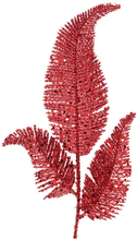 Dekorationsblad Glitter - Röd
