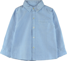Ljusblå oxfordskjorta (Storlek: 2 år - 92 cm)
