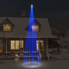 vidaXL Julgran på flaggstång blå 1134 LEDs 800 cm