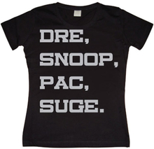 Dre, Snoop, Pac & Suge Girly Tee, T-Shirt