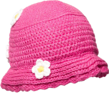 "Pcvioletta Knitted Bucket Hat Sww Accessories Headwear Bucket Hats Pink Pieces"