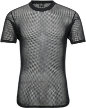 Dovre Wool Mesh T-Shirt Underwear Night & Loungewear Pyjama Tops Black Dovre