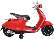 vidaXL Motocicletta Elettrica per Bambini Vespa GTS300 Rossa
