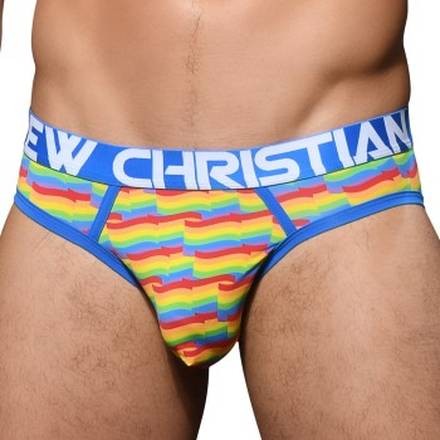 Andrew Christian Almost Naked Pride Flag Jock Mixed polyamid Medium Herre