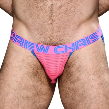 Andrew Christian Almost Naked Candy Pop Mesh Jock Rosa polyester X-Large Herre