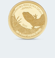 Sammlermünzen Reppa Goldmünze Extinct Predators Phelsuma Gigas