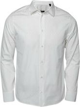 Louis Vuitton White Monogram Jacquard Cotton Button Front -skjorte