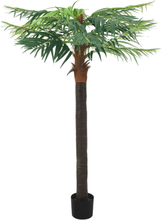 vidaXL Konstgjord kanariepalm i kruka 215 cm grön