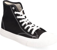 Biajeppe Sneaker High Canvas High-top Sneakers Black Bianco