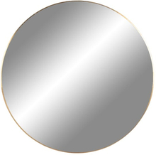 Jersey Spejl - Spejl med ramme i messing look Ø100 cm