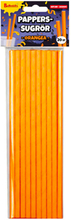 Orangea Papperssugrör - 20-pack